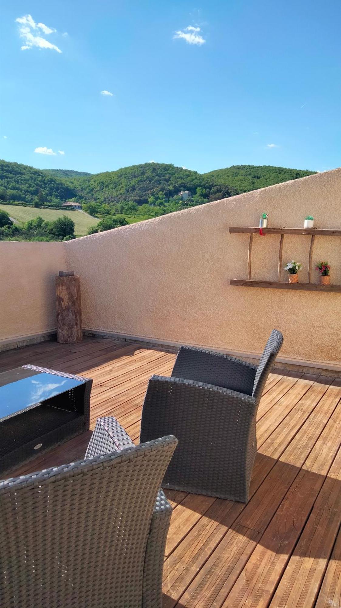 Chambre D'Hotes La Terrasse De Sabatas Chomérac Oda fotoğraf